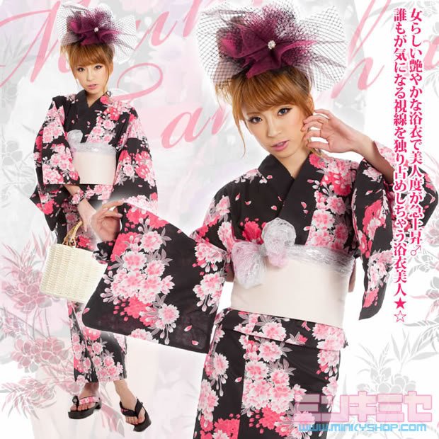 Shibuya Gyaru Sakura Yukata Set